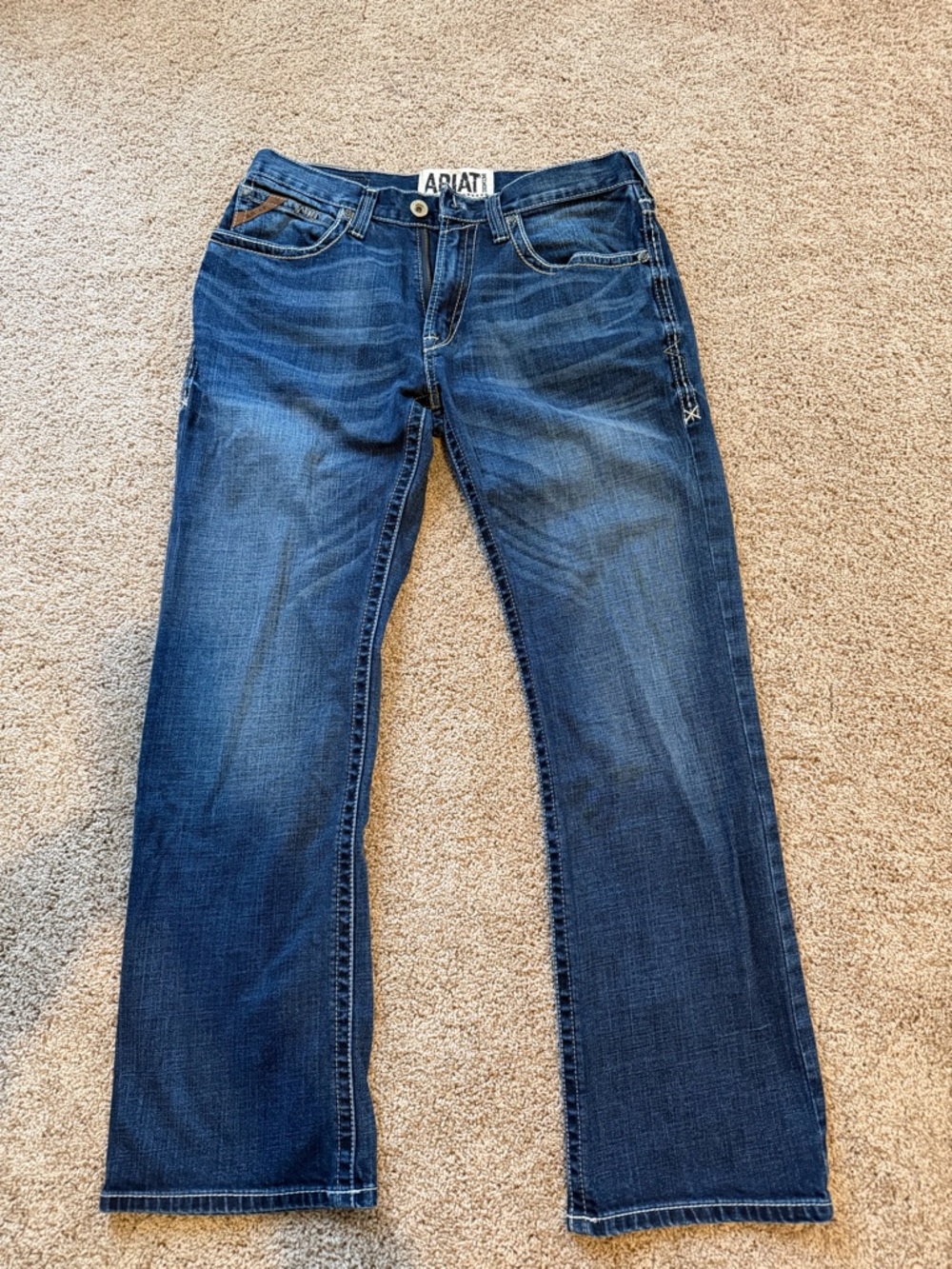 Ariat Men’s Straight Leg Jeans - Indigo Blue